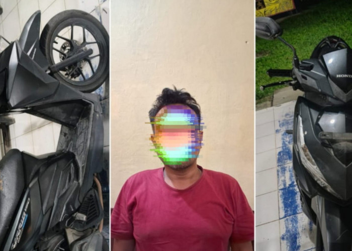 Menantu di Tanjung Raja Ogan Ilir Nekat Curi Motor Mertua yang Terparkir di Teras Rumah, Kini Ditangkap Polisi