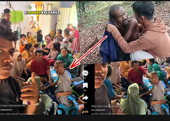 Hasan, ODGJ Viral Hilang 6 Tahun Sudah Tiba di Rumahnya di Batu Bara  