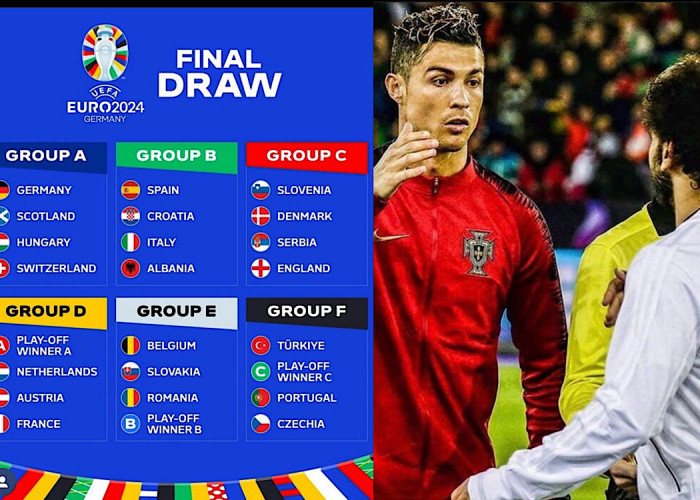 Piala Eropa 2024 Diundi, Spanyol Masuk Grup Maut Bareng Kroasia dan Italia, Ronaldo Bertemu Mohamed Salah  