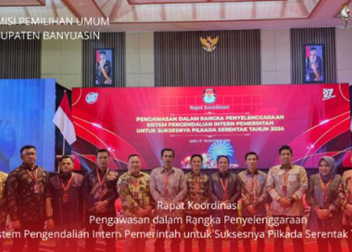 Kordiv Hukum dan Pengawasan KPU Banyuasin Hadiri Rapat Koordinasi Pengawasan Pilkada Serentak 2024