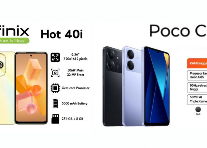 Infinix Hot 40i dan POCO C65 Rekomendasi HP Canggih dengan Performa Gaming Harga di Bawah Satu Jutaan 