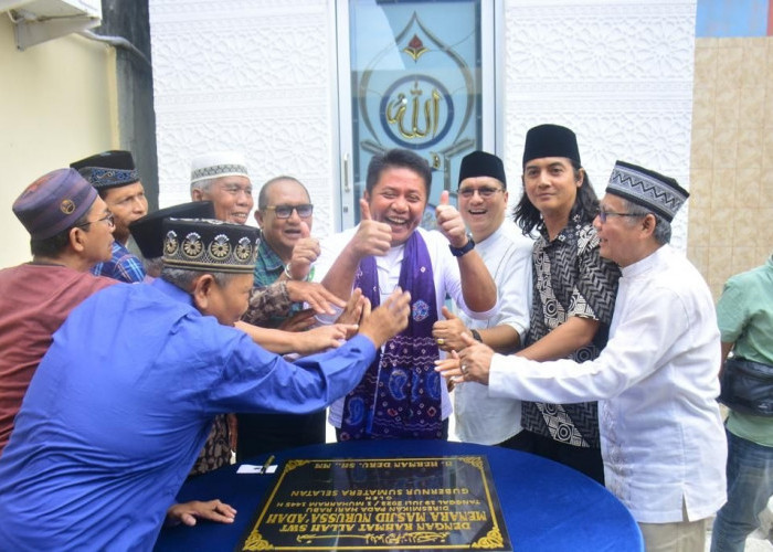 Bismillah, Gubernur Sumsel Herman Deru Resmikan Menara Masjid Nurrusa'adah, Ajak Warga Makmurkan Masjid