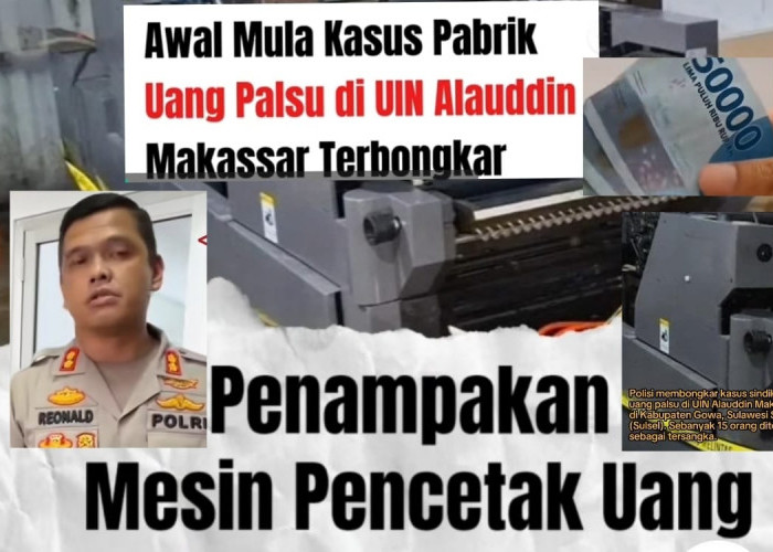 Sindikat Uang Palsu Meluas, Giliran Polisi Bekuk Kepala Perpustakaan UIN Alauddin Makassar,Tersangka Bertambah