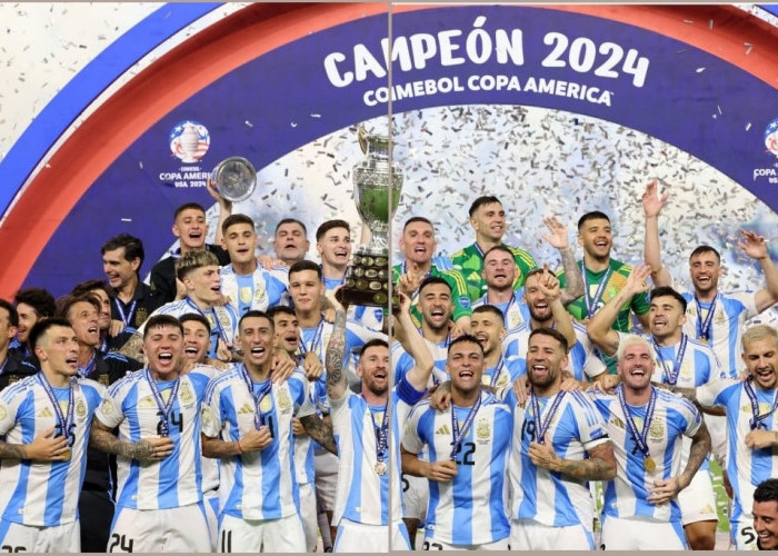 Argentina Jurai Copa America Ke-16 dalam Laga Penuh Dramatis Ditandai Cedera Messi dan Kericuhan Penonton