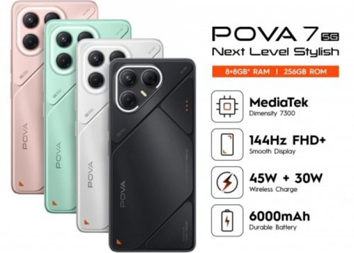 Tecno Pova 7 5G Hadirkan Performa Ngebut dengan Harga Ramah Kantong