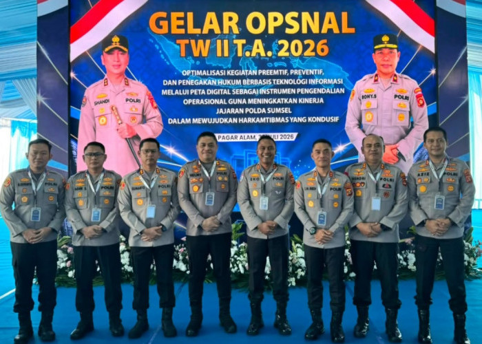 Kapolres OKI Hadiri Gelar Operasional TW II Polda Sumsel, Tekankan Penguatan Citra Positif