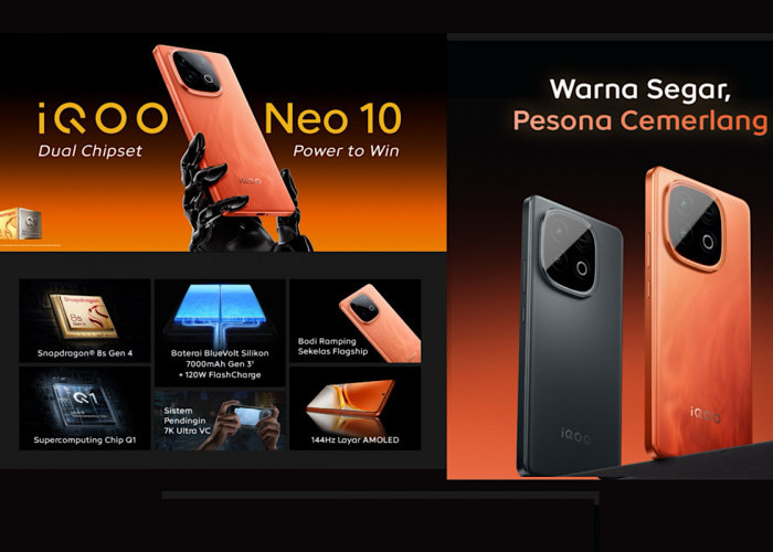iQOO Neo 10 HP Flagship KIller Gaming Berat Ideal Buat Gamers Sejati, Charger Ngebut 120W Fast Charging