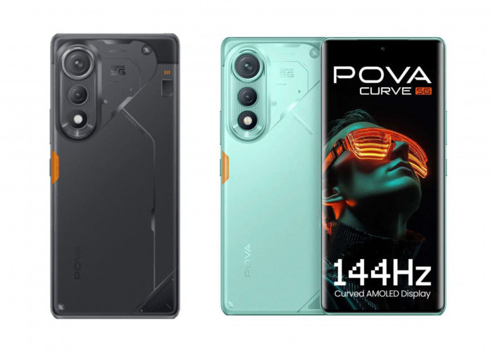 Smartphone Tecno Pova Curve 5G Mengusung Fitur AI canggih dengan Sistem Operasi Mumpuni 
