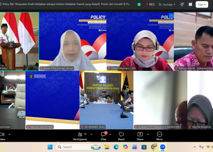 Kemenkum Sumsel Tingkatkan Kompetensi ASN, Analis Kebijakan Didorong Lebih Adaptif dan Inovatif