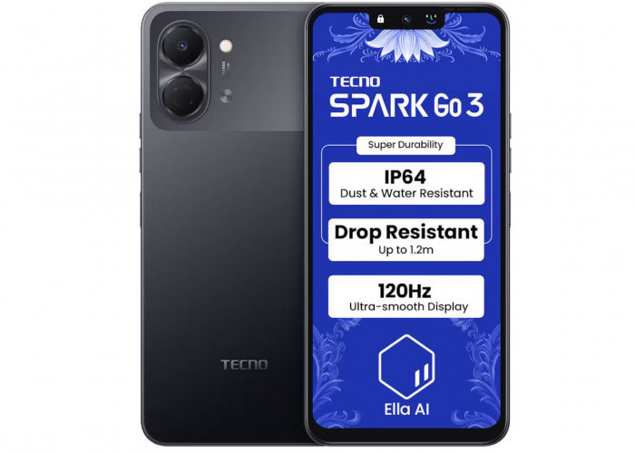 Harga Ramah Kantong, Tecno Spark GO 3 Tawarkan Spesifikasi Menarik
