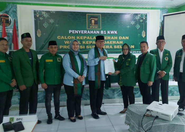 Serahkan B1KWK, PPP All Out Dukung Kader di Pilkada Muara Enim dan OKU Timur 