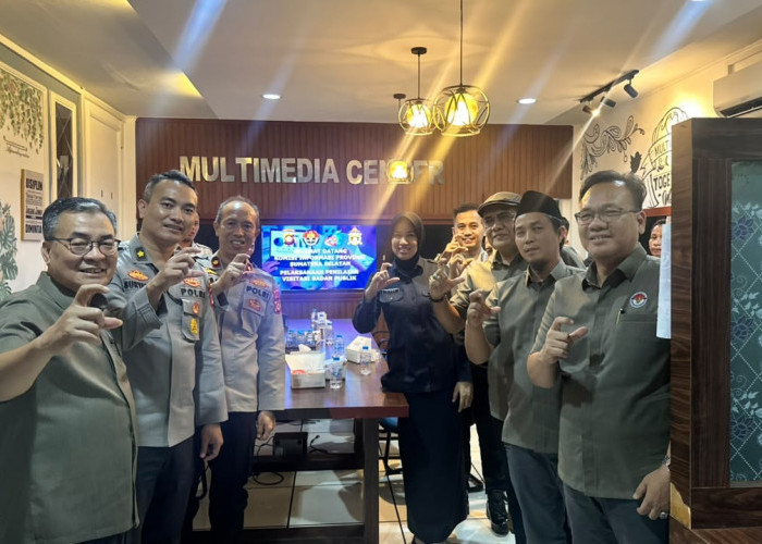 Komisi Informasi Sumsel Datangi Polda, Kabid Humas Komitmen Tingkatkan Pelayanan Informarmasi Masyarakat