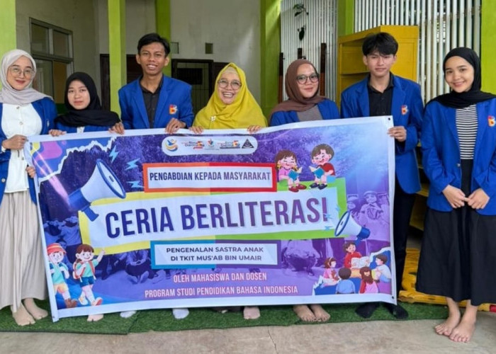 Prodi Pendidikan Bahasa Indonesia UBD Gelar PkM Literasi Kreatif di SIT Mush’ab Bin Umair
