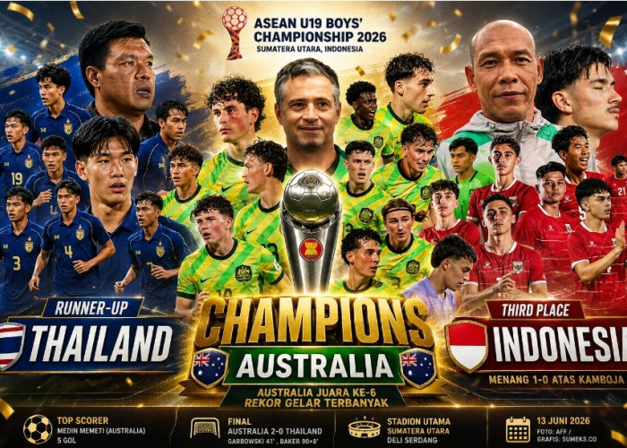 Australia Juara ASEAN U-19 2026, Pecahkan Rekor Gelar Terbanyak; Indonesia Akhiri Turnamen di Posisi Ketiga