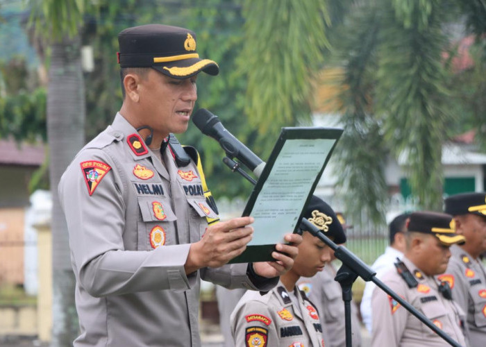 Wakapolres Ogan Ilir Ingatkan Personel Hindari Bentuk Pelanggaran Sekecil Apapun yang Rusak Citra Polri