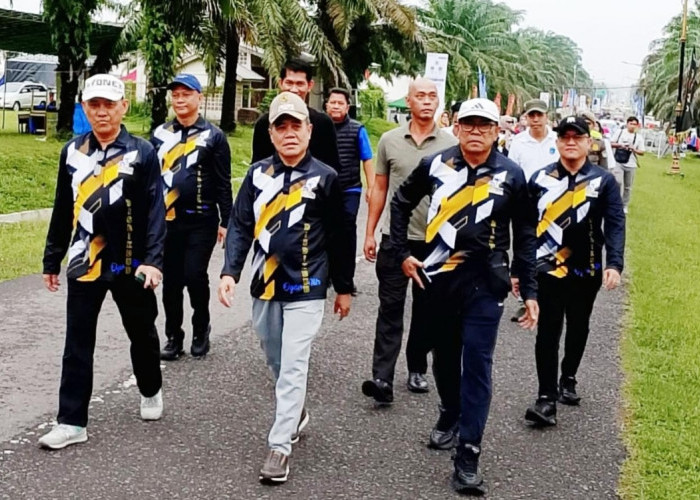 Ribuan Peserta Antusias Ikuti Jalan Santai dan Fun Bike di Tanjung Senai, Meriahkan HUT ke-21 Ogan Ilir