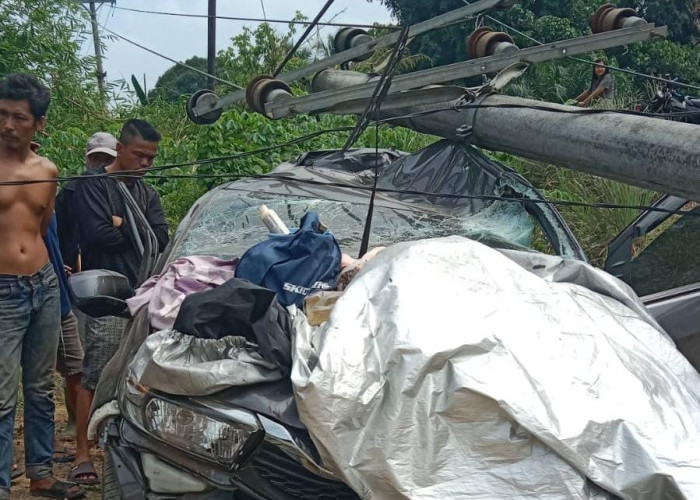 Tabrak Tiang Listrik di Jalinsum Muratara hingga Roboh, 2 PNS Asal Bengkulu Alami Luka-luka