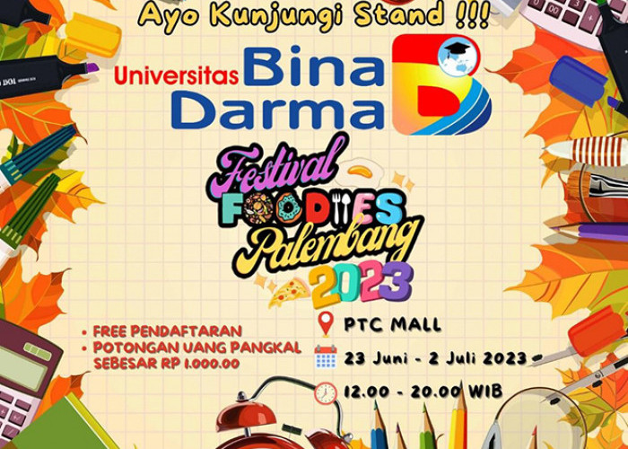 Universitas Bina Darma Palembang Jadi Sponsor Festival Foodies Palembang 2023