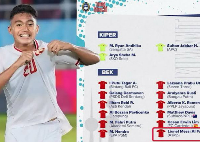 Leonel Messi Dipanggil Timnas Indonesia, Bukan Sebagai Striker Tapi Sebagai Pemain Bertahan     