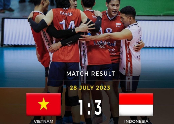 Hasil SEA V League 2023: Kesulitan Diawal Timnas Voli Putra Indonesia Bungkam Vietnam 3-1 