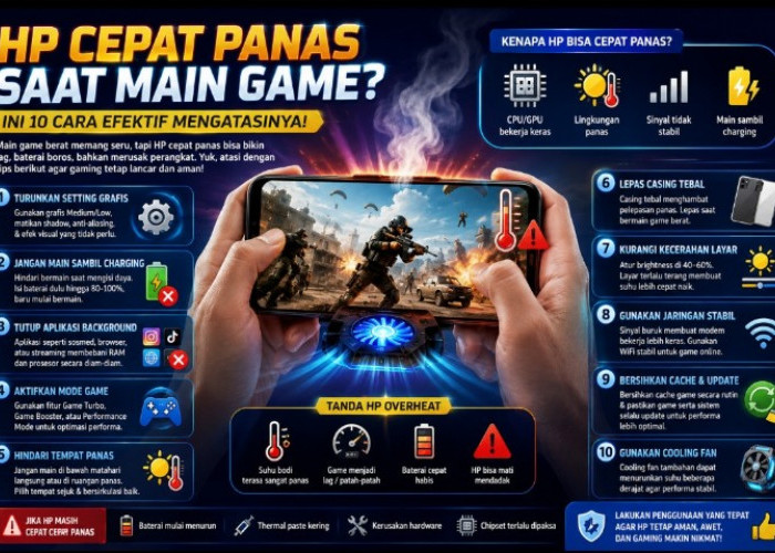 HP Cepat Panas Saat Main Game? Ini 10 Cara Efektif Mengatasinya Agar Tetap Lancar dan Aman