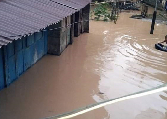 Sebagian Rumah di Desa Pelawe Terendam Banjir
