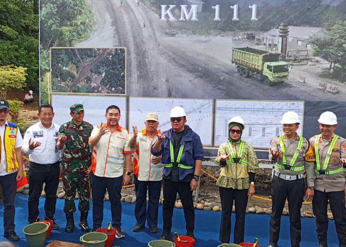 Groundbreaking Flyover KM 111, Aksi  Nyata Titan Group Dalam Penataan Angkutan Batu Bara di Sumsel