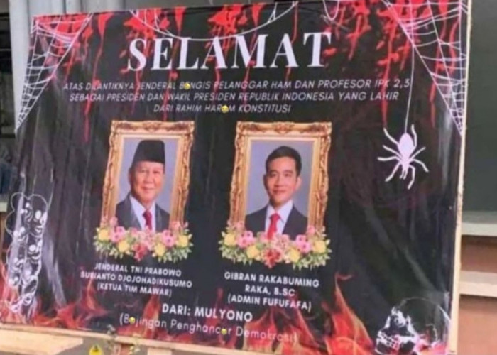 BEM FISIP Unair Bikin Karangan Bunga Sindir Prabowo-Gibran, Netizen: Hati-Hati Kawan, Ini Bukan Era Jokowi