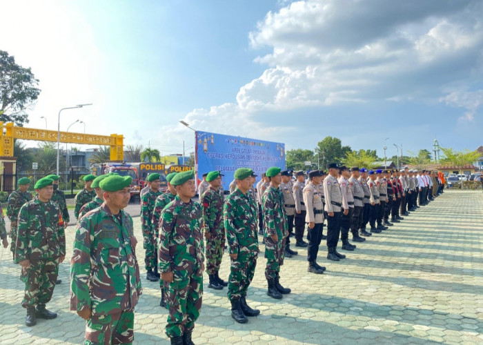 Gelar Pasukan Operasi Ketupat Musi di Polres OKI, Sinergi Lintas Sektor Amankan Lebaran