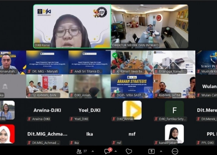 Kanwil Kemenkum Babel Ikuti Audiensi DJKI, Dorong Pendaftaran Merek Kolektif Koperasi Desa Merah Putih