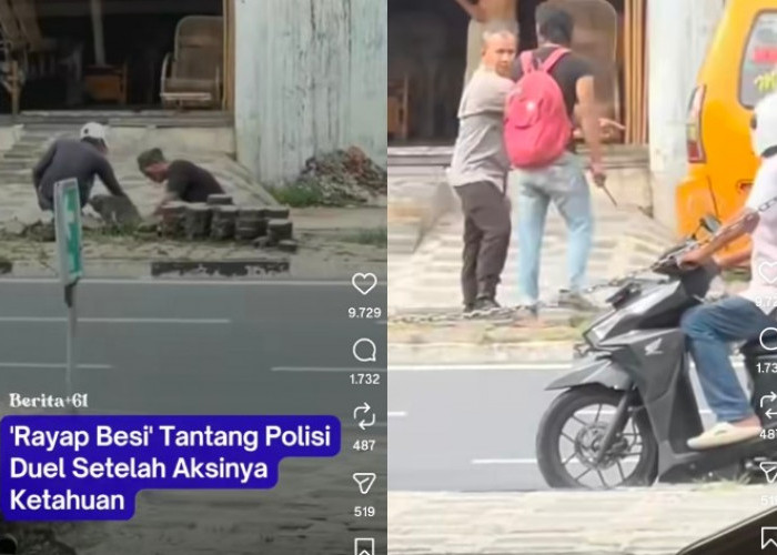 'Rayap Besi' Tantang Polisi Duel Saat Ketahuan Beraksi, Aksinya Terekam Hendak Potong Kabel Listrik 