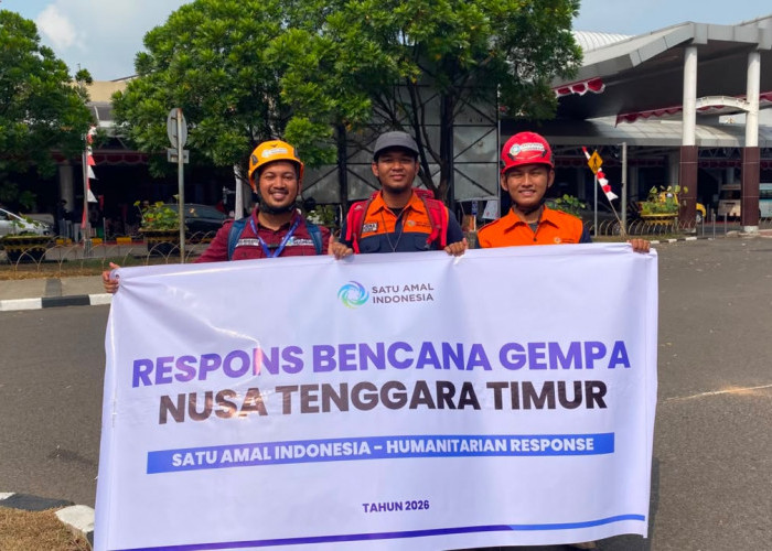 Satu Amal Indonesia dari Bumi Sriwijaya Bawa Misi Kemanusiaan di Penyintas Gempa NTT 