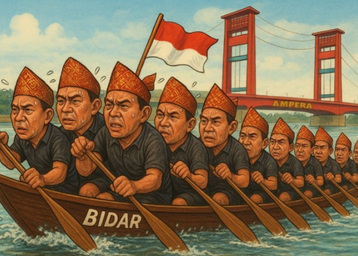 Mengenal Arti Tradisi Bidar, Perahu Balap Sungai Musi Khas Palembang yang Mendunia