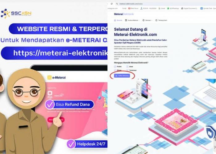 Jangan Tertipu, Ini 14 Situs Resmi Tempat Beli E-Meterai CPNS 2024