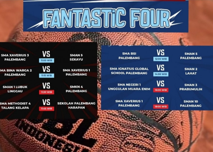 Yuk Cek! Ini Jadwal Lengkap Fantastic Four DBL Palembang 2025 Hari Ini, Siapa Lolos Final Party?