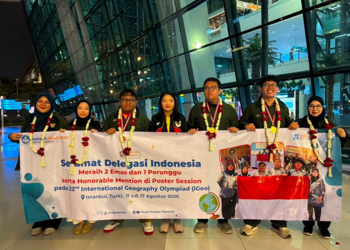 Alhamdulillah... Tim Olimpiade Geografi Indonesia Raih 3 Medali di iGeo 2026 Turki