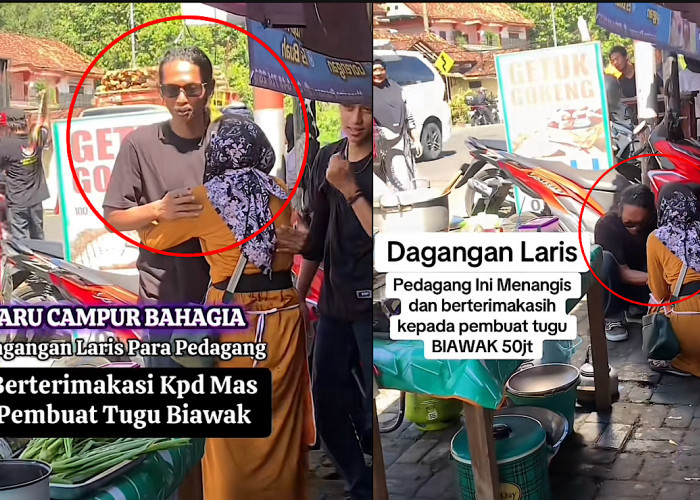 HARU, Pedagang Sampai Nangis Ucap Terima Kasih Pada Pembuat Patung Biawak Berkat Viral Dagangan Laku Keras   