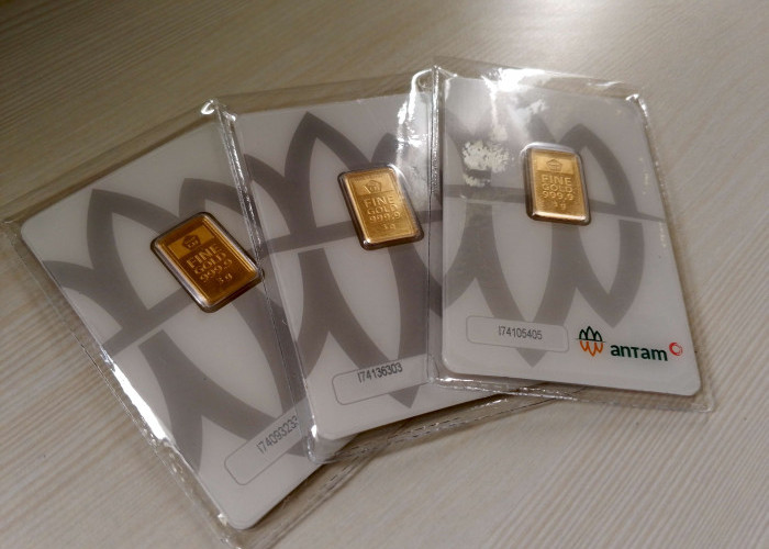 Harga Emas Antam Naik Tipis Rp 4 Ribu per Gram: Pecahan 0,5 Gram Rp 1,416 Juta, 1 Gram Rp 2,733 Juta