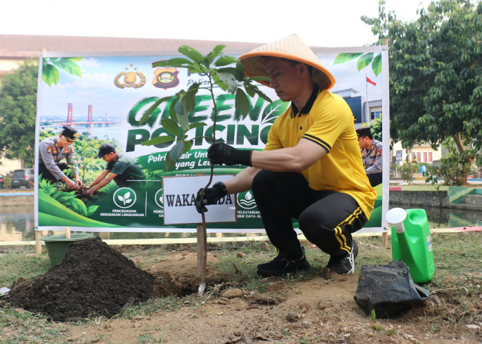 Kolam Pakri Palembang Jadi Lokasi Aksi Green Policing Polda Sumsel, Ada Penanaman Pohon