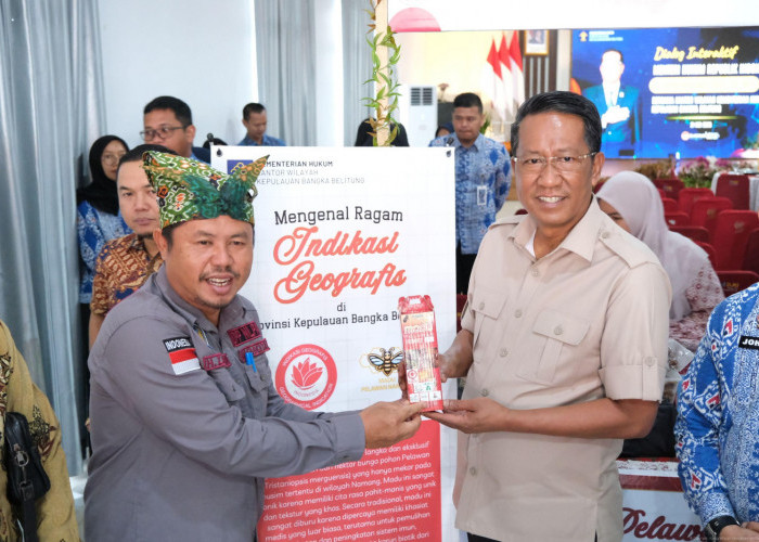 Menteri Hukum Tinjau Booth Indikasi Geografis di Babel, Produk Lokal Didorong Mendunia