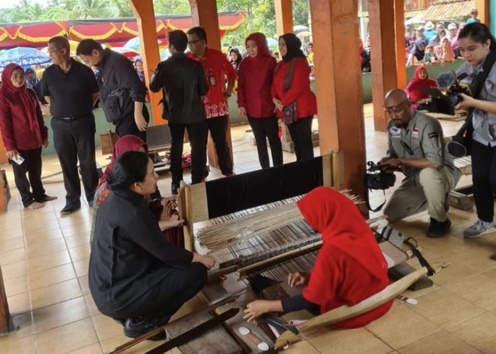 Kunjungi Sentra Tenun di Ogan Ilir Bareng Ketua DPR RI, Ini yang Menjadi Perhatian Anggota DPRD Sumsel