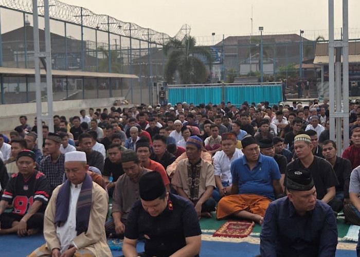 Ribuan Napi Ikut Salat Istisqa, Sumur Bor Lapas Muara Enim Kering 