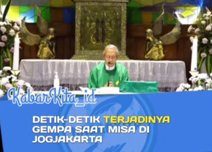 HEBOH! Video Detik-Detik Jemaat Gereja Ucap 'Allahuakbar' Saat Gempa 5,7 Magnitudo Mengguncang Yogyakarta