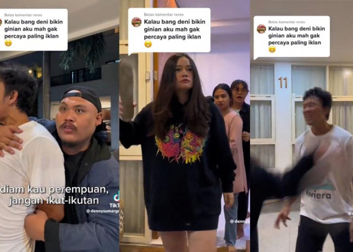 Ngakak! Niat Ngeprank Istri, Wajah Denny Sumargo Kena Tampol Sendal, Netizen: Ras Terkuat Dibumi Turun Tangan