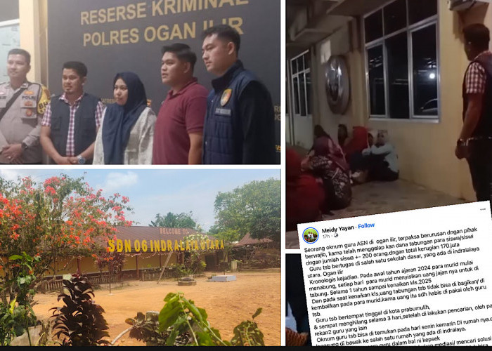 Kepsek SDN 06 Indralaya Utara Irit Bicara Soal Guru Gelapkan Uang Ratusan Juta Tabungan Siswa
