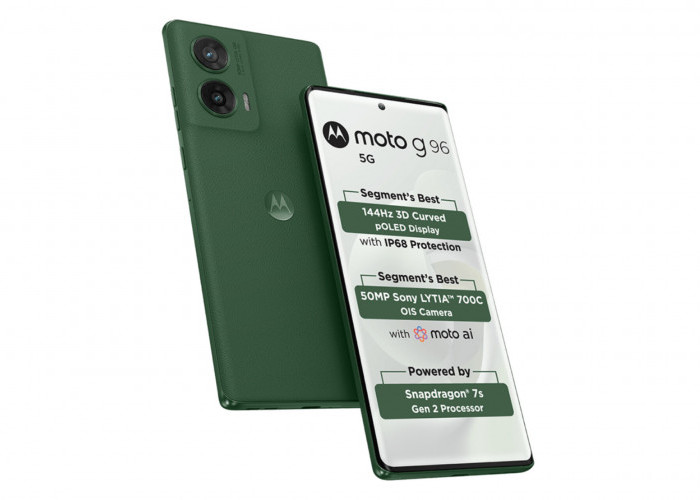 Ponsel Terbaru Moto G96 5G Rilis Mengusung Layar Panel P-OLED dengan Resolusi Full HD+