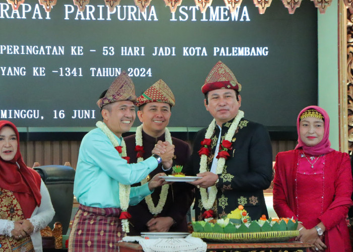  Rapat Paripurna Istimewa HUT Kota Palembang ke-1341 Beriringan dengan Ucapan Perpisahan Ratu Dewa