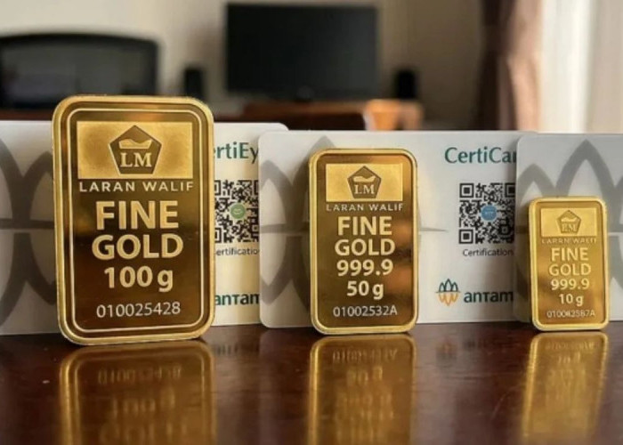 Harga Emas Antam Hari Ini Stabil di Rp2,574 Juta per Gram, Buyback Rp2,383 Juta