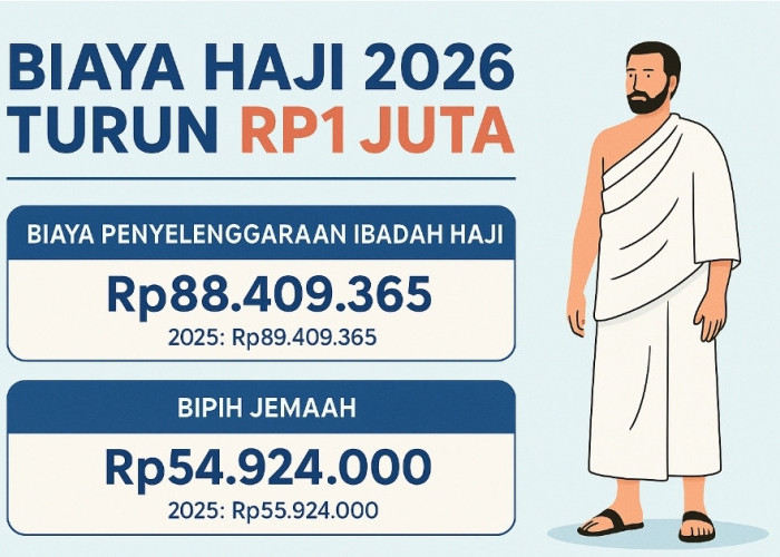 Alhamdulillah, BPIH 2026 Resmi Turun Rp 1 Juta dari Tahun Lalu, Cek Perbandingannya 