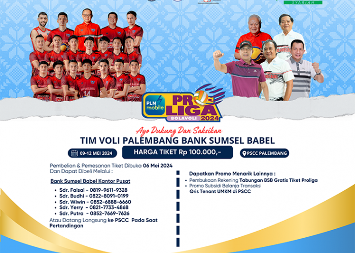 Tim Voli Palembang Bank Sumsel Babel di PLN Mobile Proliga 2024